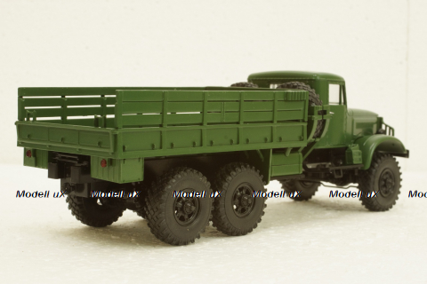 Краз-214 бортовой, зеленый, АвтоИстория 1:43