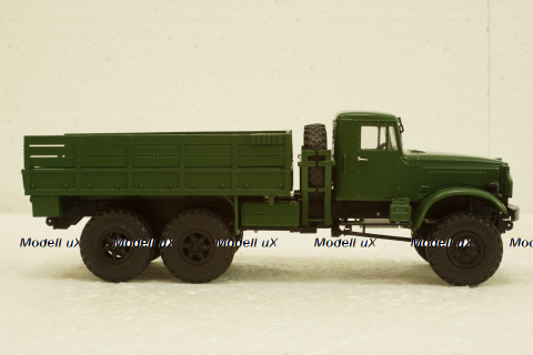 Краз-214 бортовой, зеленый, АвтоИстория 1:43