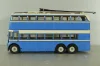 ЯТБ-3 двухэтажный городской троллейбус, синий, UM43-A4, Ultra Models 1:43