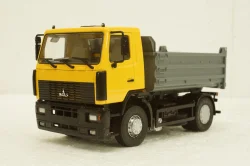 Маз-5550 самосвал, желтый/серый, АвтоИстория 1:43
