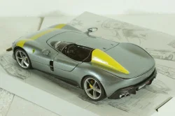 FERRARI MONZA SP1 2018 SILVER, BU26027S,  Burago 1:24