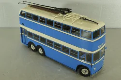 ЯТБ-3 двухэтажный городской троллейбус, синий, UM43-A4, Ultra Models 1:43
