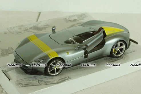 FERRARI MONZA SP1 2018 SILVER, BU26027S,  Burago 1:24