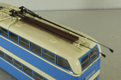 ЯТБ-3 двухэтажный городской троллейбус, синий, UM43-A4, Ultra Models 1:43