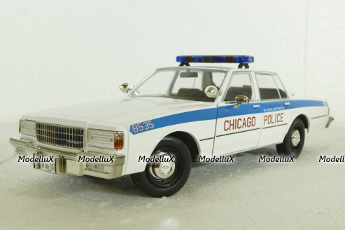 Chevrolet Caprice CAPS Chicago Police 1989, 19128, Greenlights 1:18