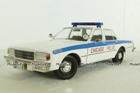 Chevrolet Caprice CAPS Chicago Police 1989, 19128, Greenlights 1:18
