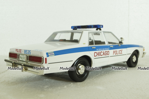 Chevrolet Caprice CAPS Chicago Police 1989, 19128, Greenlights 1:18