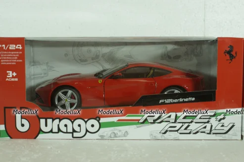 FERRARI F-12 BERLINETTA 2012 - RED, BU26007R,  Burago 1:24