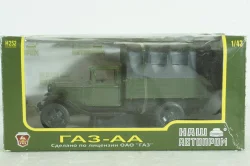 Газ-АА, зеленый с тентом, Н252, Наш Автопром 1:43