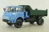 Маз-509Б самосвал 1977, голубой/зеленый, Н985, Наш Автопром 1:43