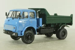 Маз-509Б самосвал 1977, голубой/зеленый, Н985, Наш Автопром 1:43
