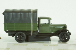 Газ-АА, зеленый с тентом, Н252, Наш Автопром 1:43
