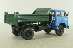 Маз-509Б самосвал 1977, голубой/зеленый, Н985, Наш Автопром 1:43