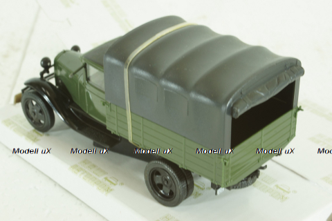 Газ-АА, зеленый с тентом, Н252, Наш Автопром 1:43