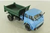 Маз-509Б самосвал 1977, голубой/зеленый, Н985, Наш Автопром 1:43