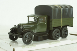 Газ-ААА, зеленый с тентом, Н254, Наш Автопром 1:43