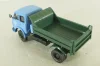 Маз-509Б самосвал 1977, голубой/зеленый, Н985, Наш Автопром 1:43