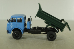 Маз-509Б самосвал 1977, голубой/зеленый, Н985, Наш Автопром 1:43