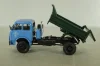 Маз-509Б самосвал 1977, голубой/зеленый, Н985, Наш Автопром 1:43