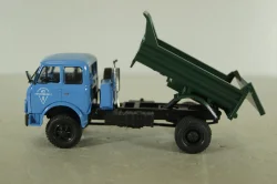 Маз-509Б самосвал 1977, голубой/зеленый, Н985, Наш Автопром 1:43