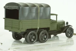 Газ-ААА, зеленый с тентом, Н254, Наш Автопром 1:43
