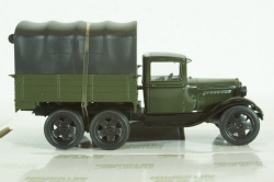 Газ-ААА, зеленый с тентом, Н254, Наш Автопром 1:43