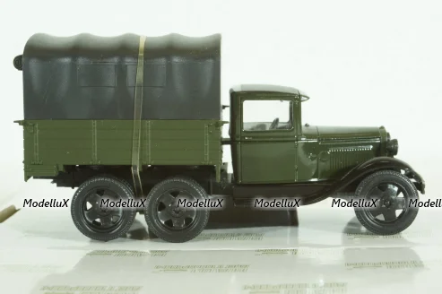 Газ-ААА, зеленый с тентом, Н254, Наш Автопром 1:43