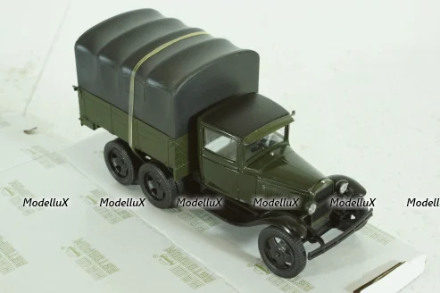 Газ-ААА, зеленый с тентом, Н254, Наш Автопром 1:43