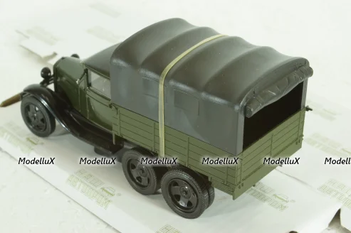 Газ-ААА, зеленый с тентом, Н254, Наш Автопром 1:43