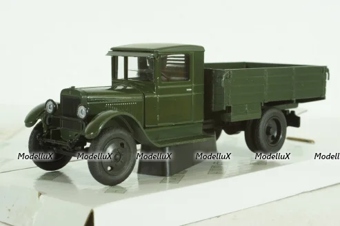 Газ-ААА, зеленый с тентом, Н254, Наш Автопром 1:43