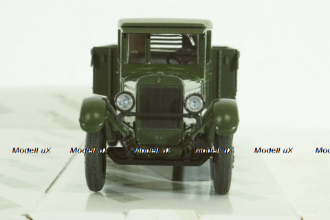 Газ-ААА, зеленый с тентом, Н254, Наш Автопром 1:43