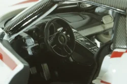 Porsche 918 Spider Salzburg Racing Design N 3 WEISSACHPACKAGE 2013, WHITE BLACK RED, BU28009, Burago 1:24