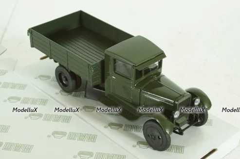 Газ-ААА, зеленый с тентом, Н254, Наш Автопром 1:43
