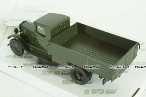 Газ-ААА, зеленый с тентом, Н254, Наш Автопром 1:43