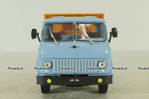 Маз-503Б самосвал, голубой/оранжевый, Н756, Наш Автопром 1:43