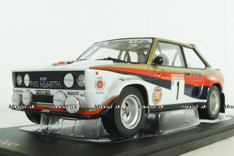Fiat 131 Abarth, No.1, Rally Hunsruck, 1980, IXO 1:18