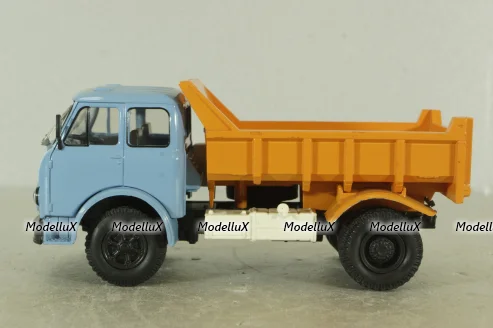 Маз-503Б самосвал, голубой/оранжевый, Н756, Наш Автопром 1:43