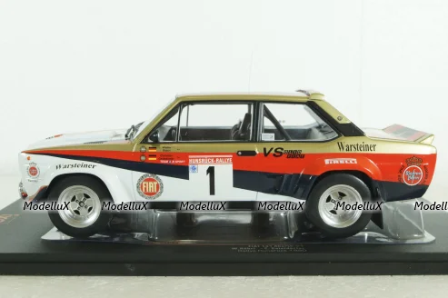 Fiat 131 Abarth, No.1, Rally Hunsruck, 1980, IXO 1:18
