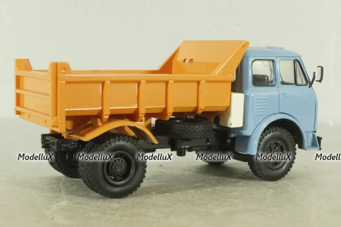 Маз-503Б самосвал, голубой/оранжевый, Н756, Наш Автопром 1:43
