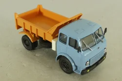 Маз-503Б самосвал, голубой/оранжевый, Н756, Наш Автопром 1:43
