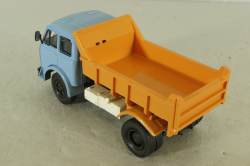 Маз-503Б самосвал, голубой/оранжевый, Н756, Наш Автопром 1:43