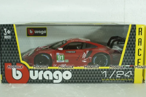 Porsche 991-2 RSR, Team Porsche GT N 91 LeMans 2020, BU28016, Burago 1:24