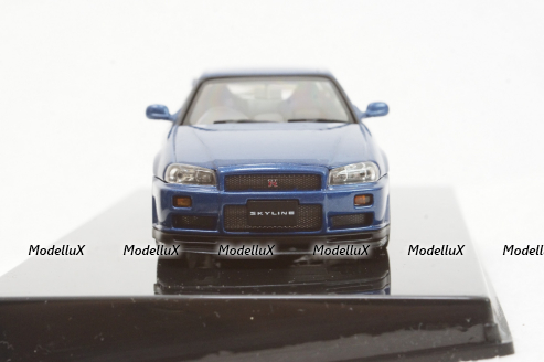 Nissan Skyline GTR R34 1999 blue, 57301, AutoArt 1:43