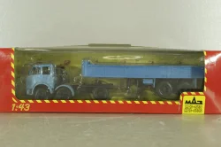 Маз-520, 3-х осный с полуприцепом Маз-5205 синий, Н859 Наш Автопром 1:43