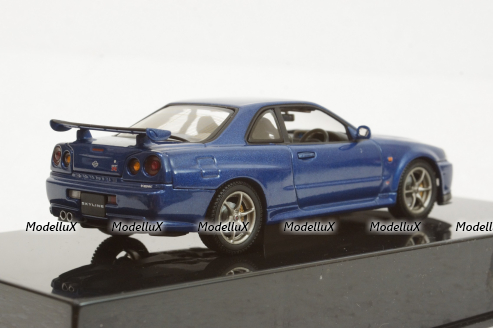 Nissan Skyline GTR R34 1999 blue, 57301, AutoArt 1:43