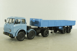 Маз-520, 3-х осный с полуприцепом Маз-5205 синий, Н859 Наш Автопром 1:43