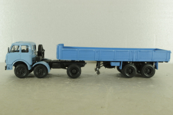 Маз-520, 3-х осный с полуприцепом Маз-5205 синий, Н859 Наш Автопром 1:43