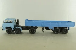 Маз-520, 3-х осный с полуприцепом Маз-5205 синий, Н859 Наш Автопром 1:43