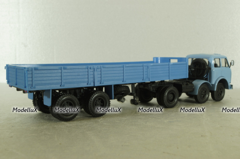 Маз-520, 3-х осный с полуприцепом Маз-5205 синий, Н859 Наш Автопром 1:43