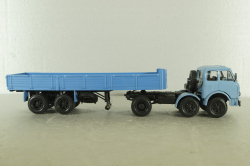 Маз-520, 3-х осный с полуприцепом Маз-5205 синий, Н859 Наш Автопром 1:43